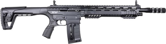 Gforce Arms GF991220DLX GF99 Deluxe 12 Gauge 5+1 20" Black Threaded Barrel, Black Cerakote Picatinny Rail Receiver, Adjustable Black Synthetic Stock