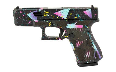 Glock G19 Gen 5 9mm 4.02in 15rd Cyan Purple Cerakote Night Theme