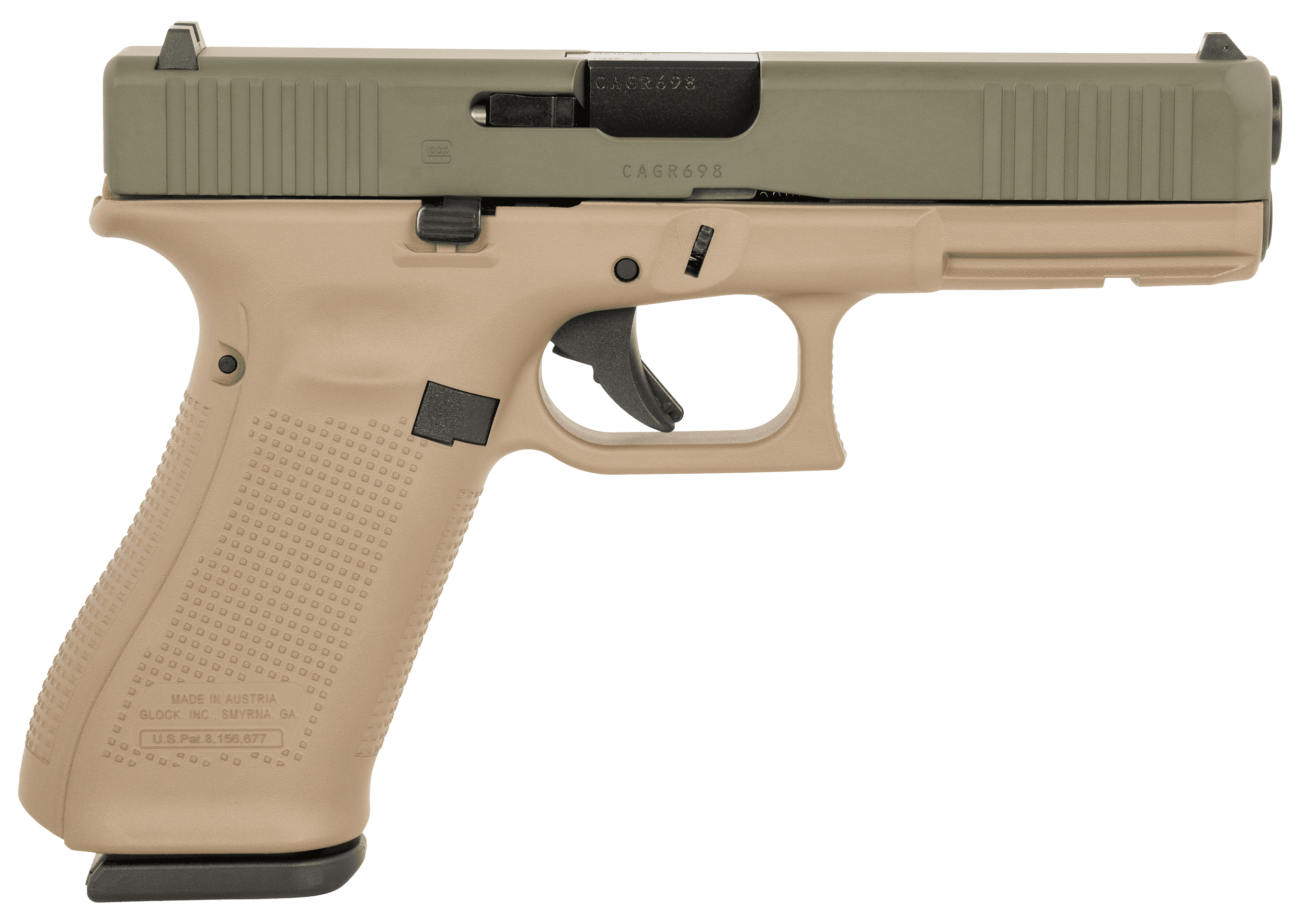 Glock 17 Gen 5 9mm 4.49in 17rd Flat Dark Earth FDE