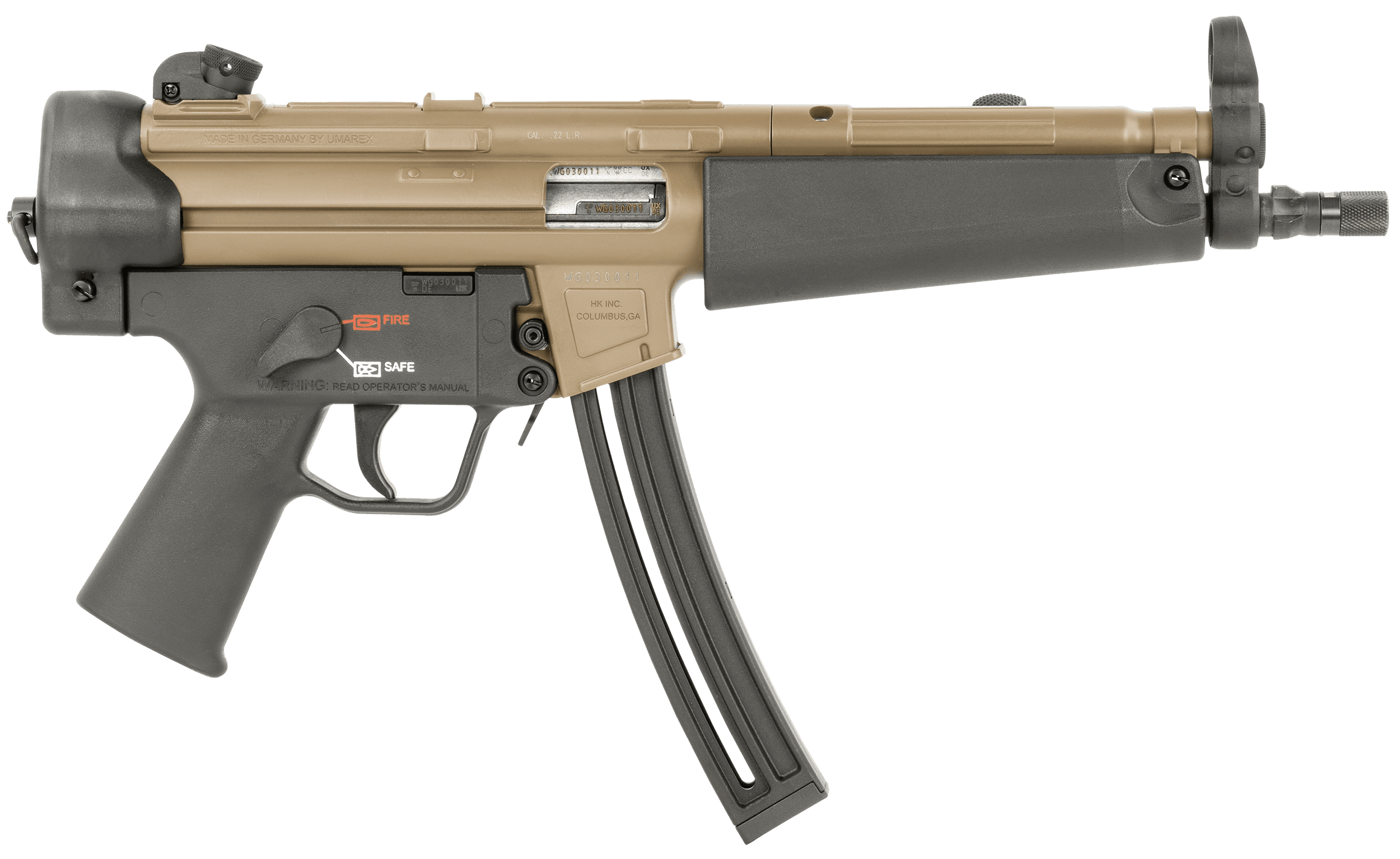 Heckler & Koch MP5 Pistol 22 Long Rifle 8.5in 25rd Flat Dark Earth