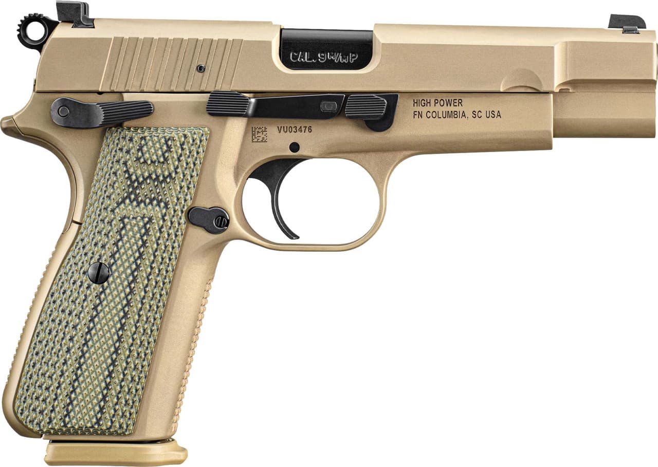 FN High Power 9mm Luger 4.7in 10rd Flat Dark Earth Olive Drab Finish