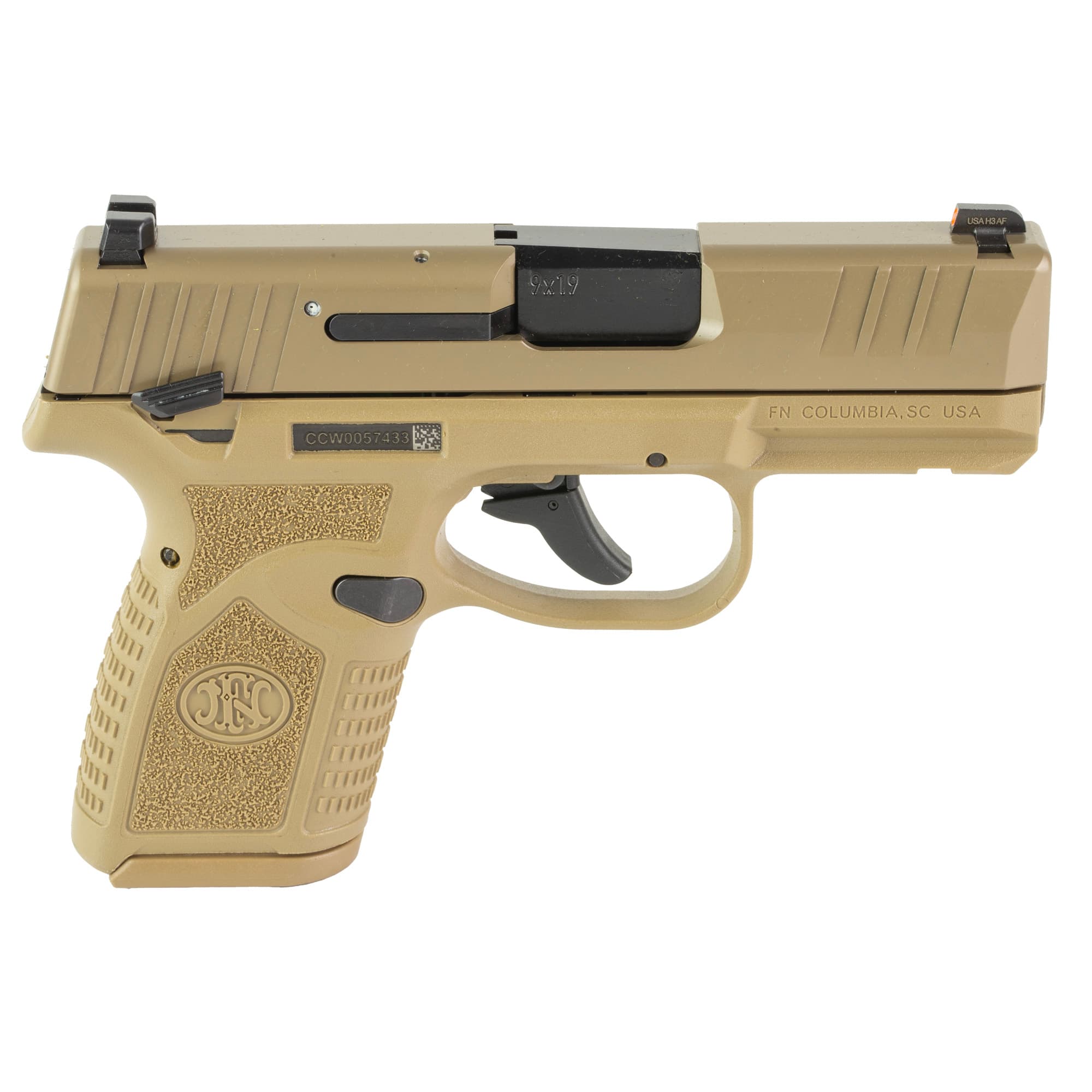 Fn Reflex Mrd, 9mm Luger, 3.30 in Barrel, 15+1, Flat Dark Earth Pvd, Optic Ready