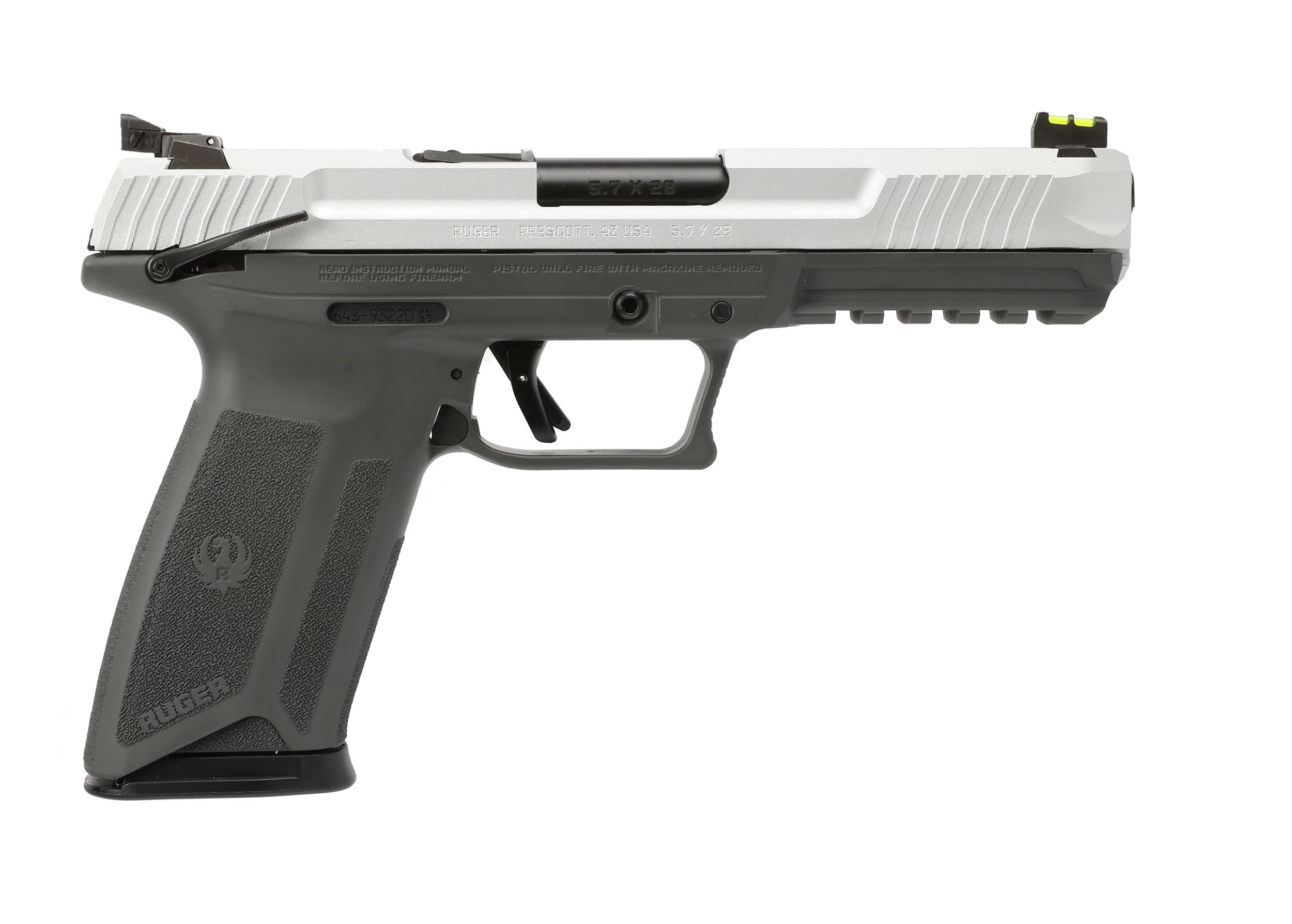 Ruger Ruger-57 5.7x28mm 4.94in 20rd Gray