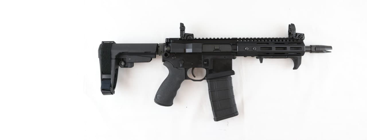 Franklin Armory BFSIII Equipped PDW C8 AR15 Pistol - Black | Installed BSFIII Trigger | SBA3 Brace