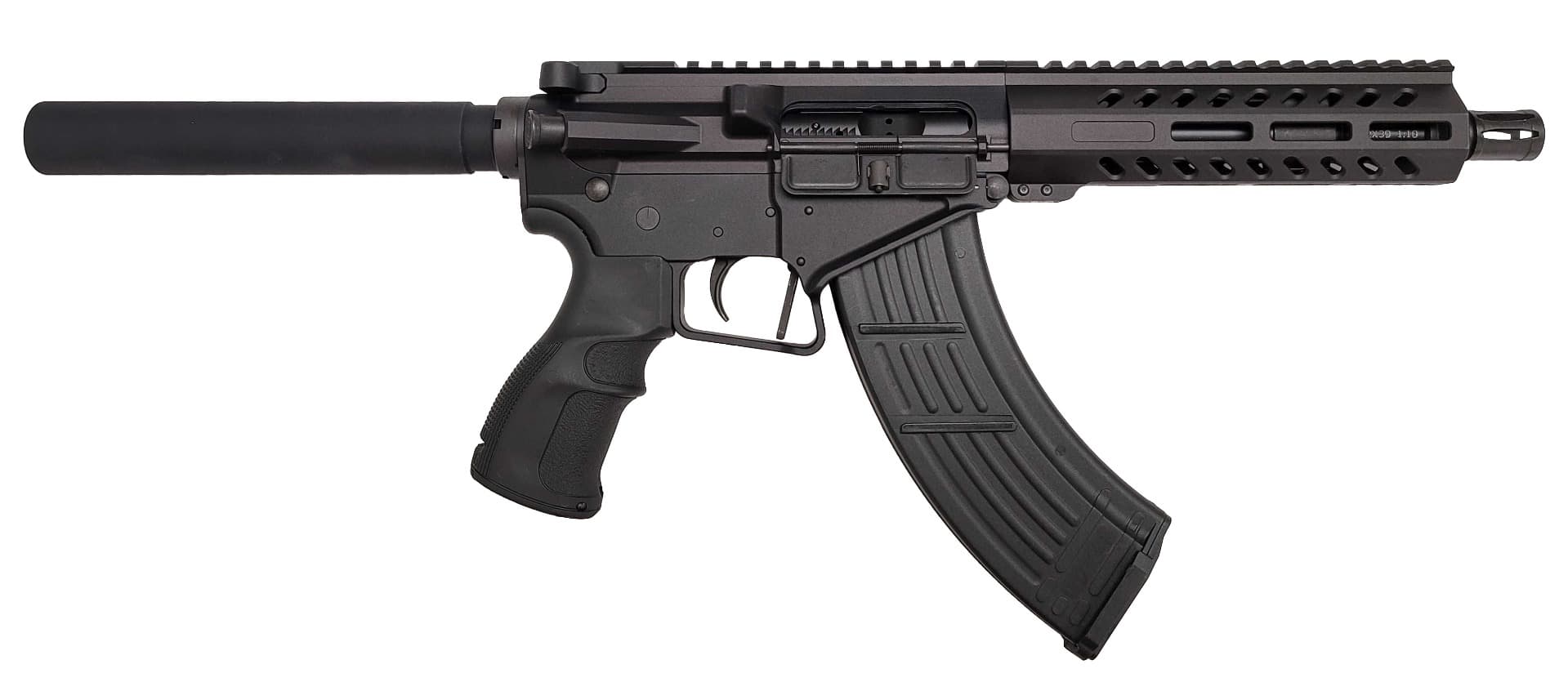 Silver Shadow Gilboa M43 Pistol - Black | 7.62x39 | 7.5" Barrel | 1:10 Twist | Gas Impingement