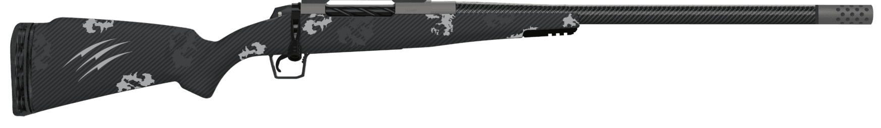 Fierce Firearms ROG7RM22GP Carbon Rogue Full Size 7mm Rem Mag 3+1 22" Hand Lapped/Match Grade Threaded Barrel, Glacier Cerakote Steel Receiver, Phantom Camo Fierce Rogue Carbon Fiber Stock
