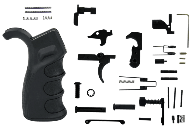 TacFire LPK02USAB AR-15 Lower Parts Kit with PGAR-B Grip