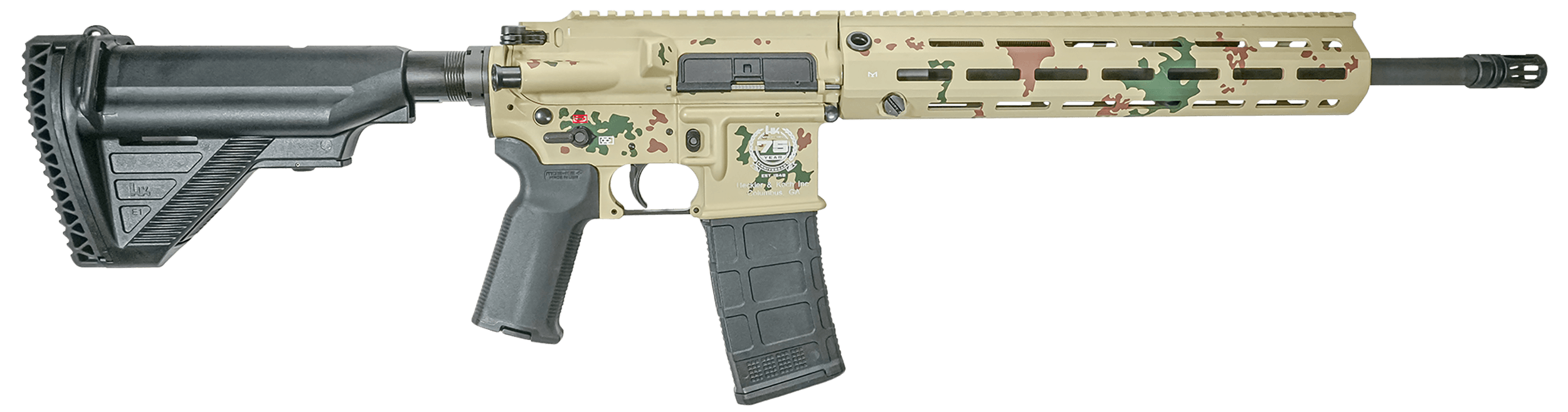 Heckler & Koch MR556A1 5.56x45mm 16.5in Barrel 10 Rounds Tropentarn Finish 75th Anniversary