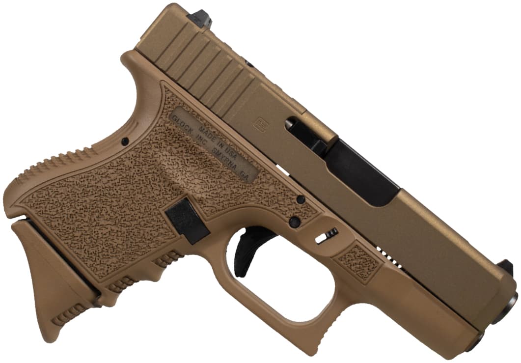Glock 42 Mos 380 ACP 3.2in 6rd FDE Ported Optic Cut