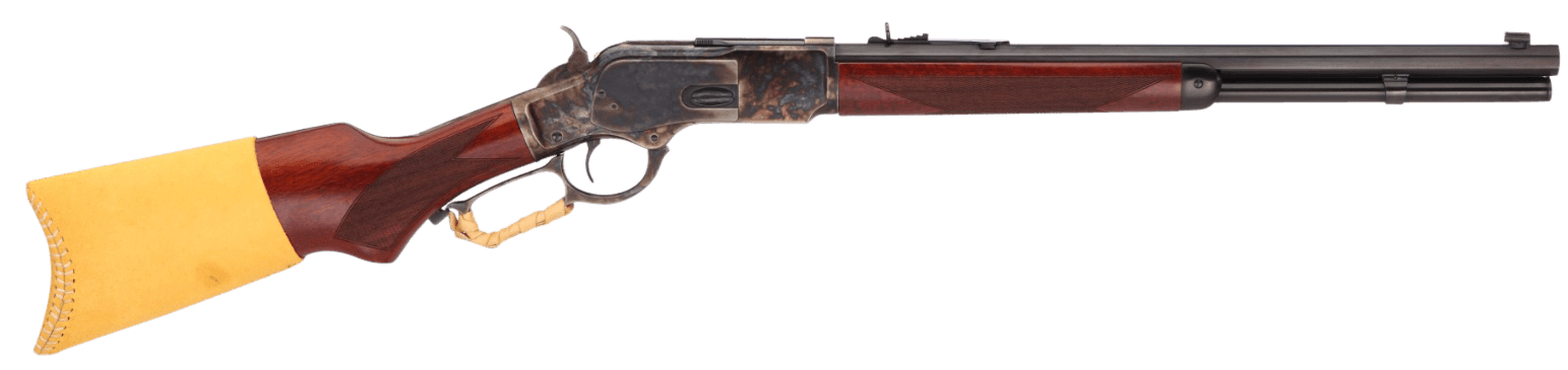 Taylors & Company 550202COM 1873 Comanchero 357 Mag Caliber with 10+1 Capacity, 18" Barrel, Color Case Hardened Metal Finish & Walnut Fixed Pistol Grip Stock (Full Size)