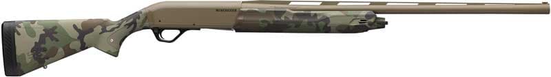 Winchester SX4 Hybrid Hunter 12 Gauge 26 Inch 4+1 FDE Cerakote Woodland Camo