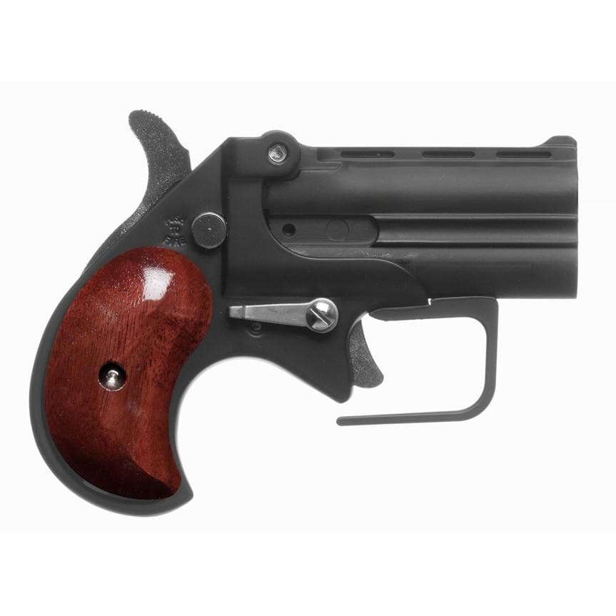 Old West Firearms Derringer Short Bore Handgun 9mm Luger 2rd Capacity 2.75" Barrel Black with Rosewood Grips with Guardian Package