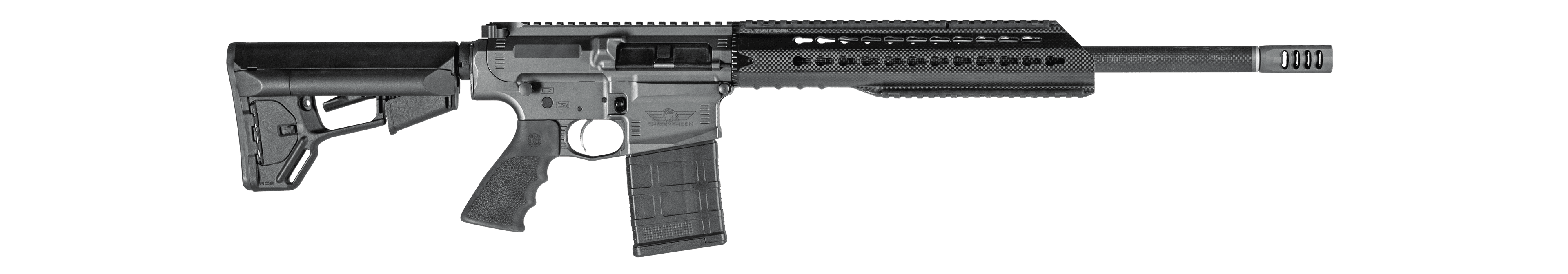 Christensen Arms CA101541157435 CA-10 DMR  308 Win 20+1 20" Barrel, Tungsten Gray Cerakote Metal Finish, Black Adjustable Magpul STR Stock, Black Polymer Grip