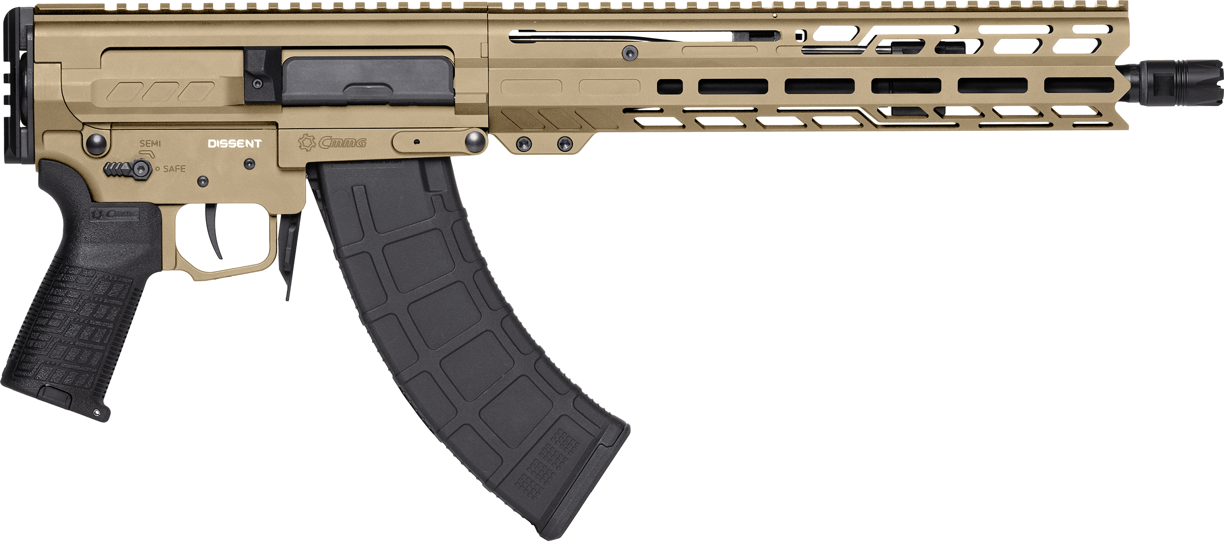 CMMG Dissent MK47 7.62x39mm 12.50" 30+1 Coyote Tan Cerakote