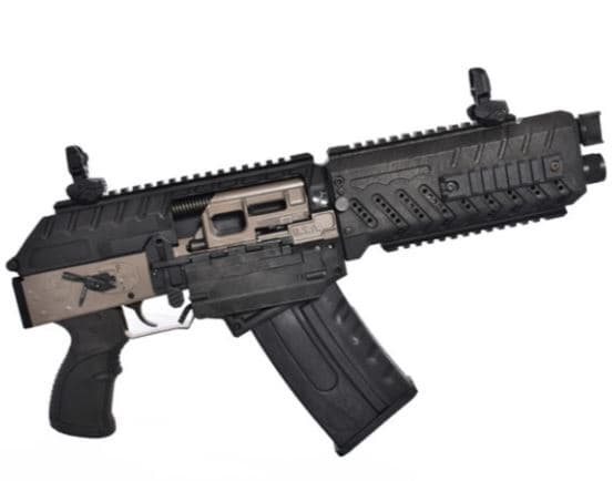 FosTech Origin-12 SABS Semi-Automatic Breaching Shotgun (AOW) - Hard Nickel w/ Nickel Internals | 12ga | 9.75" Barrel - 082652076282