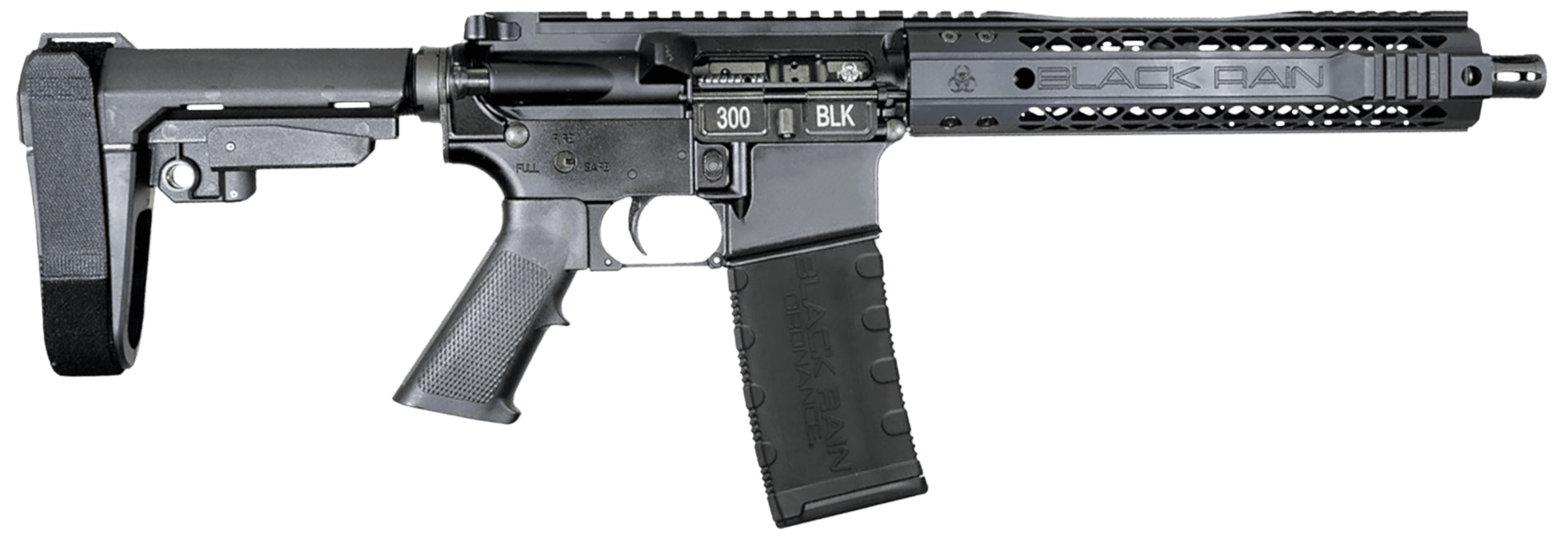 Black Rain Ordnance Spec15 Pistol .300 Blackout 30rd Magazine 10.5" Barrel Anodized Black