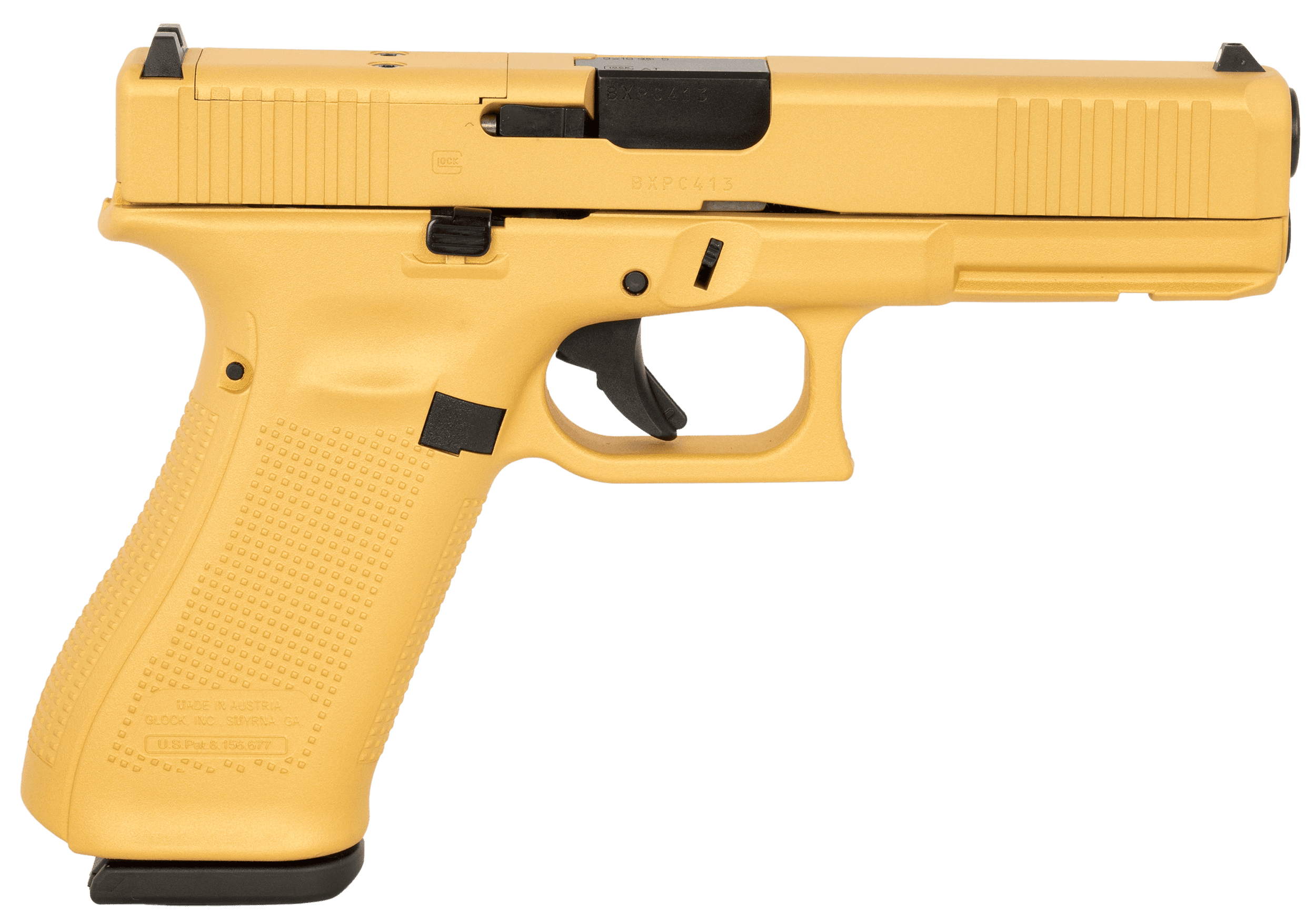 Glock G17 MOS 9mm Luger 4.49in 17+1 Rounds Gold Cerakote Finish