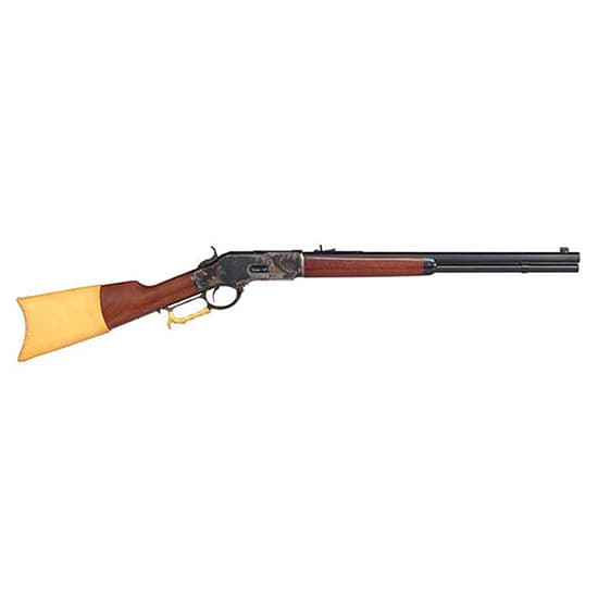 Taylors & Company 550172COM 1873 Comanchero 45 Colt (LC) Caliber with 10+1 Capacity, 20" Blued Barrel, Color Case Hardened Metal Finish & Walnut Straight Stock (Full Size)