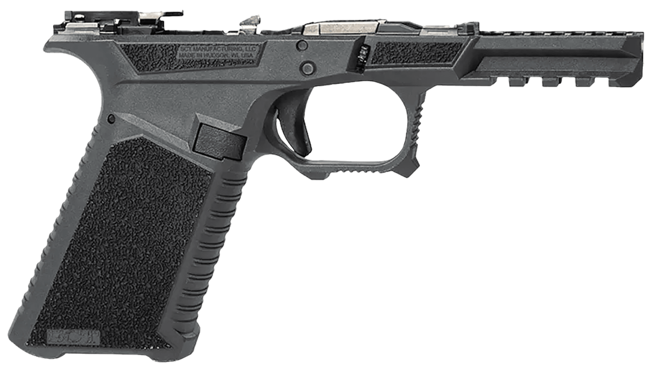 Sct Manufacturing 226010000 Full Size  Compatible w/ Gen 3 17/22/31 Black Polymer Frame Aggressive Texture Grip
