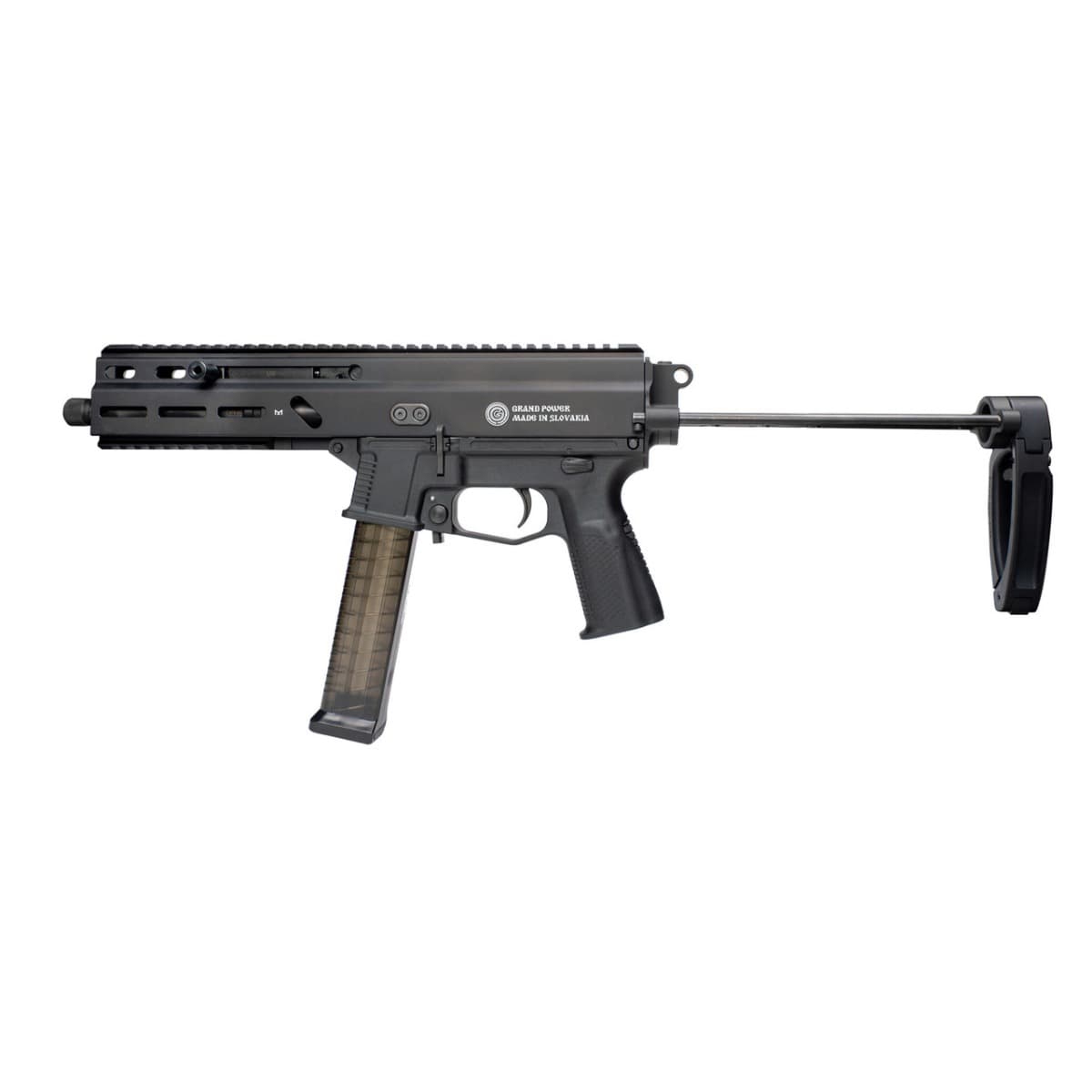 Grand Power Stribog SP45A3 .45 ACP 8 inch 20rd Black Finish SB PDW Brace