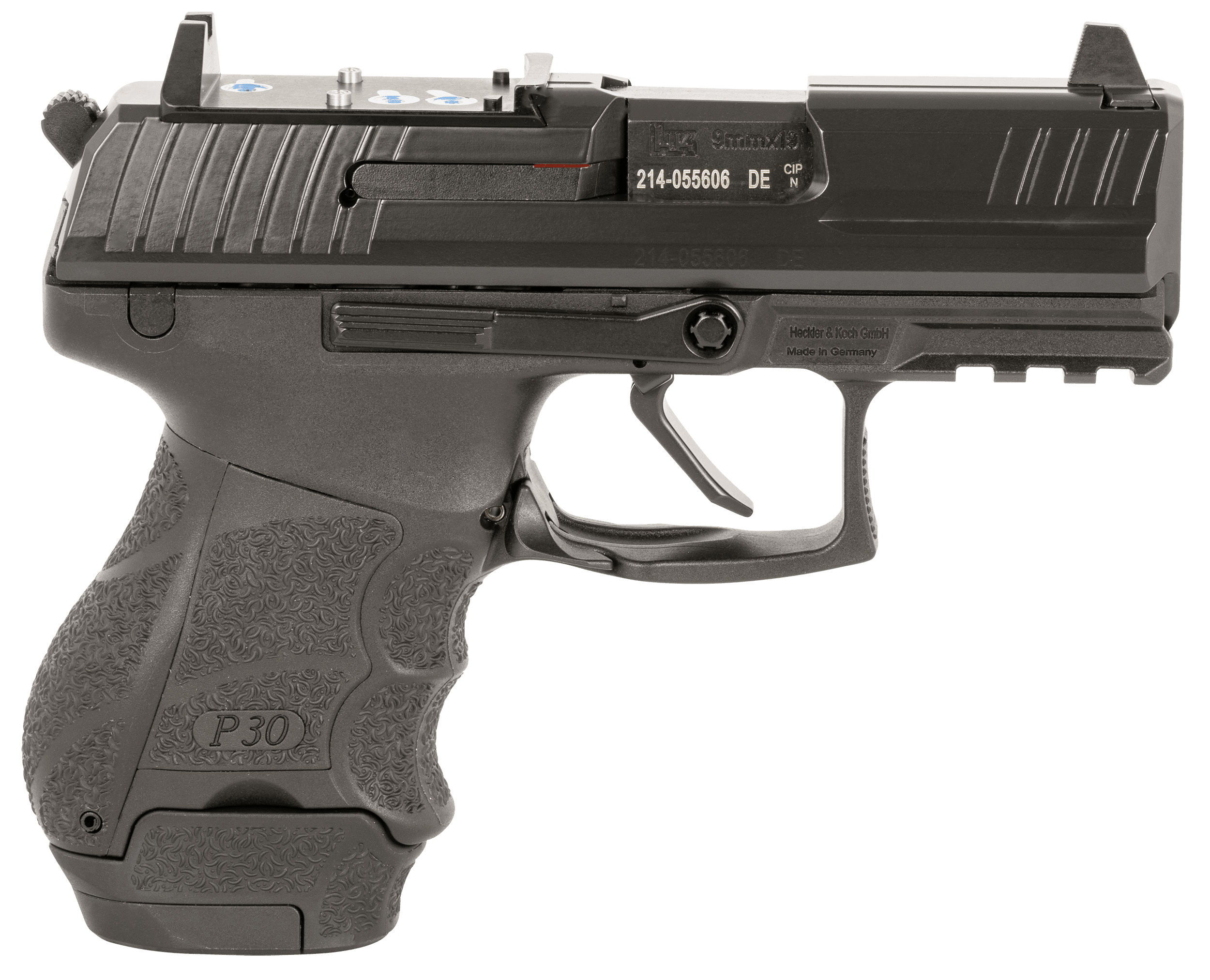 Langdon Tactical Tech LTTDP30SKFTJRDO P30SK  Compact Frame 9mm Luger 10+1 13+1 3.30" Black Steel Barrel, Black Optic Cut/Serrated Steel Slide, Black Polymer Frame w/Picatinny Rail, Black Polymer Grip