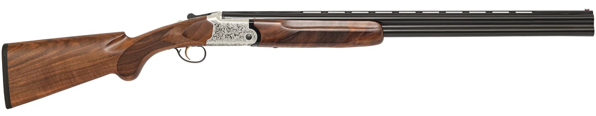 Charles Daly 202ae 12 Gauge 28 Inch 2 Rounds Engraved Silver Walnut