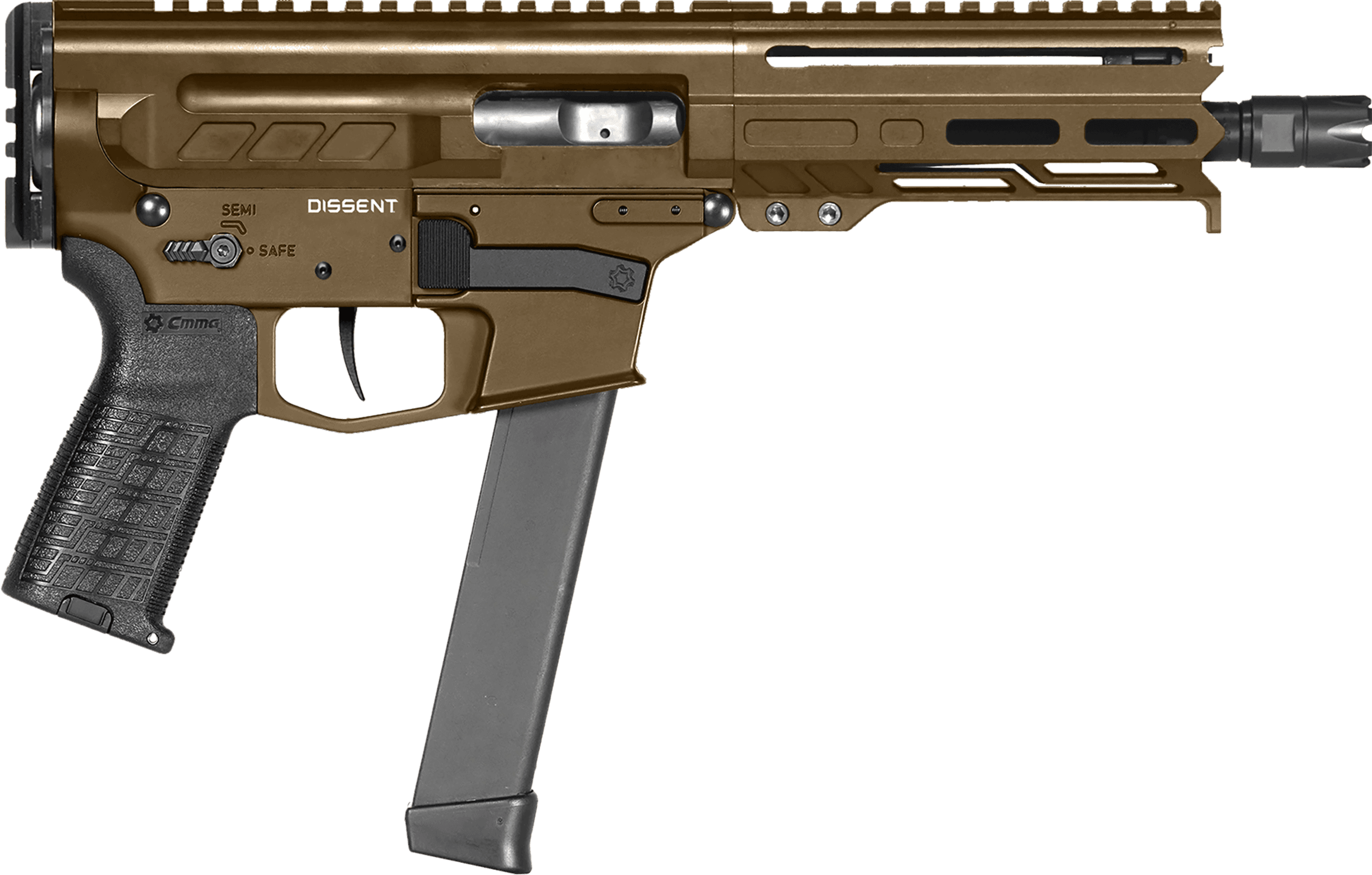 CMMG Dissent MKGS 9mm Luger 6.5" Barrel 33 Rounds Midnight Bronze