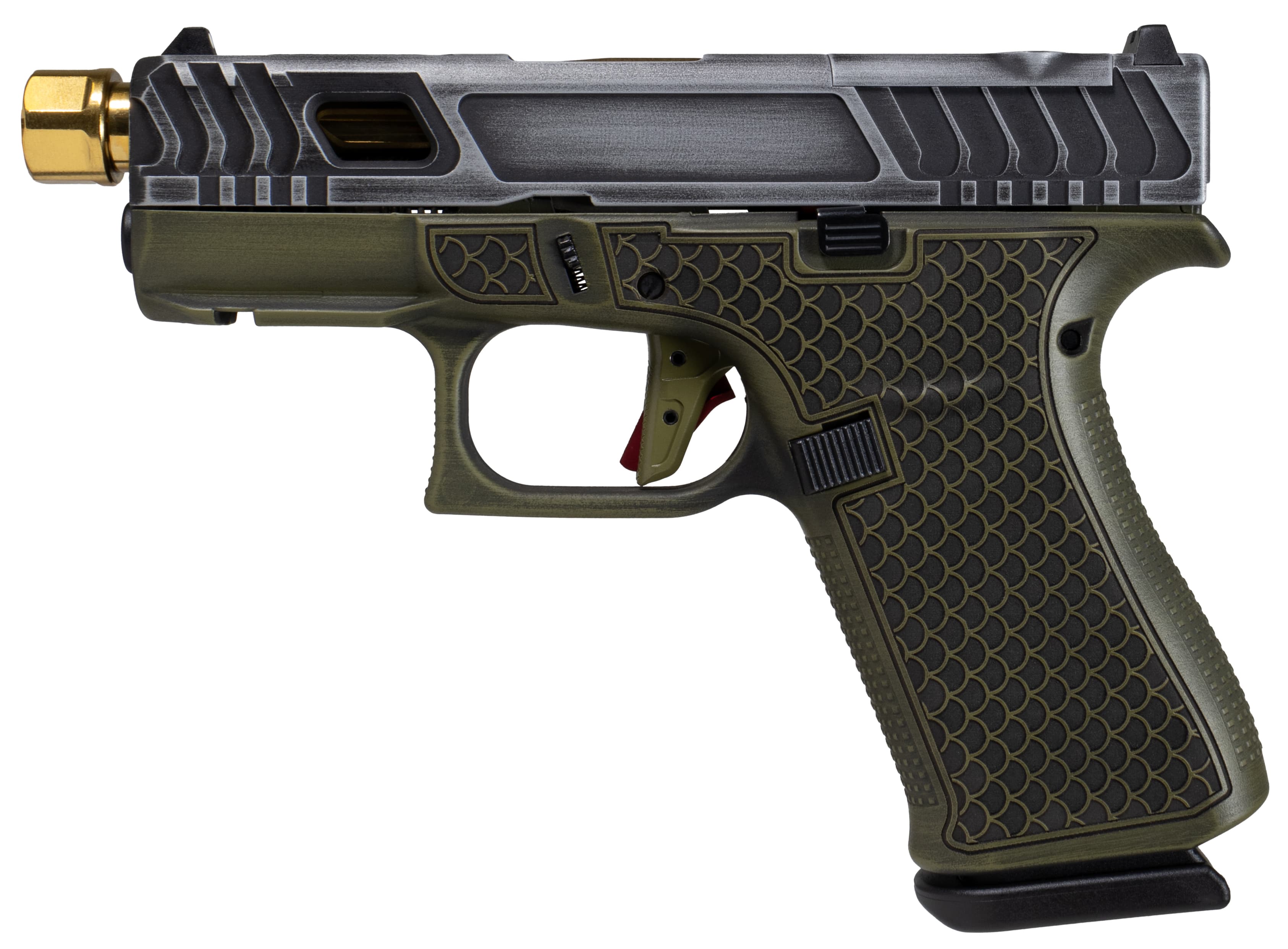 Glock G43X 9mm Luger 3.4in Barrel 10 Rounds Gold Finish