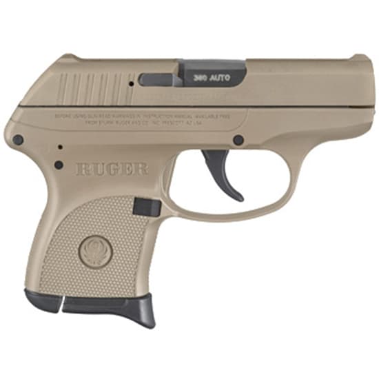 Ruger LCP 380 Auto 2.75 Inch Barrel 6 Rounds Desert Tan Frame