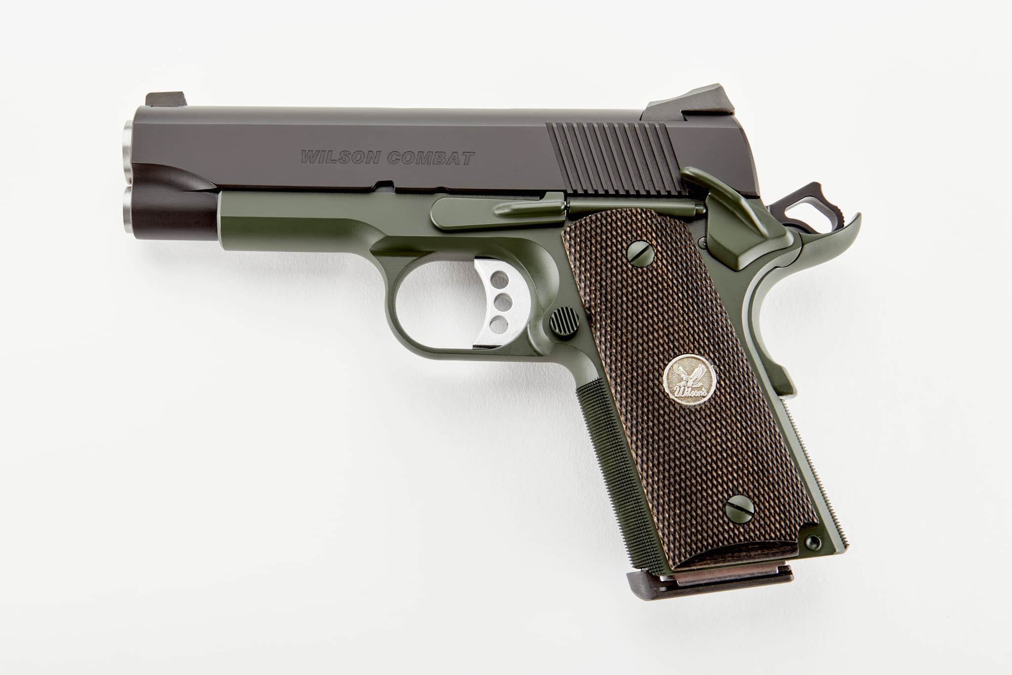 Wilson Combat CA CQB Compact 45 ACP 4 Inch 8 Round Green/Gray