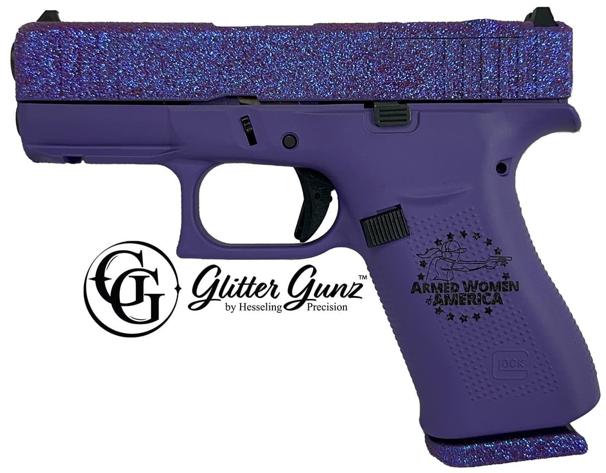 Glock G43X Mos 9mm 3.4in 10rd Glitter Finish