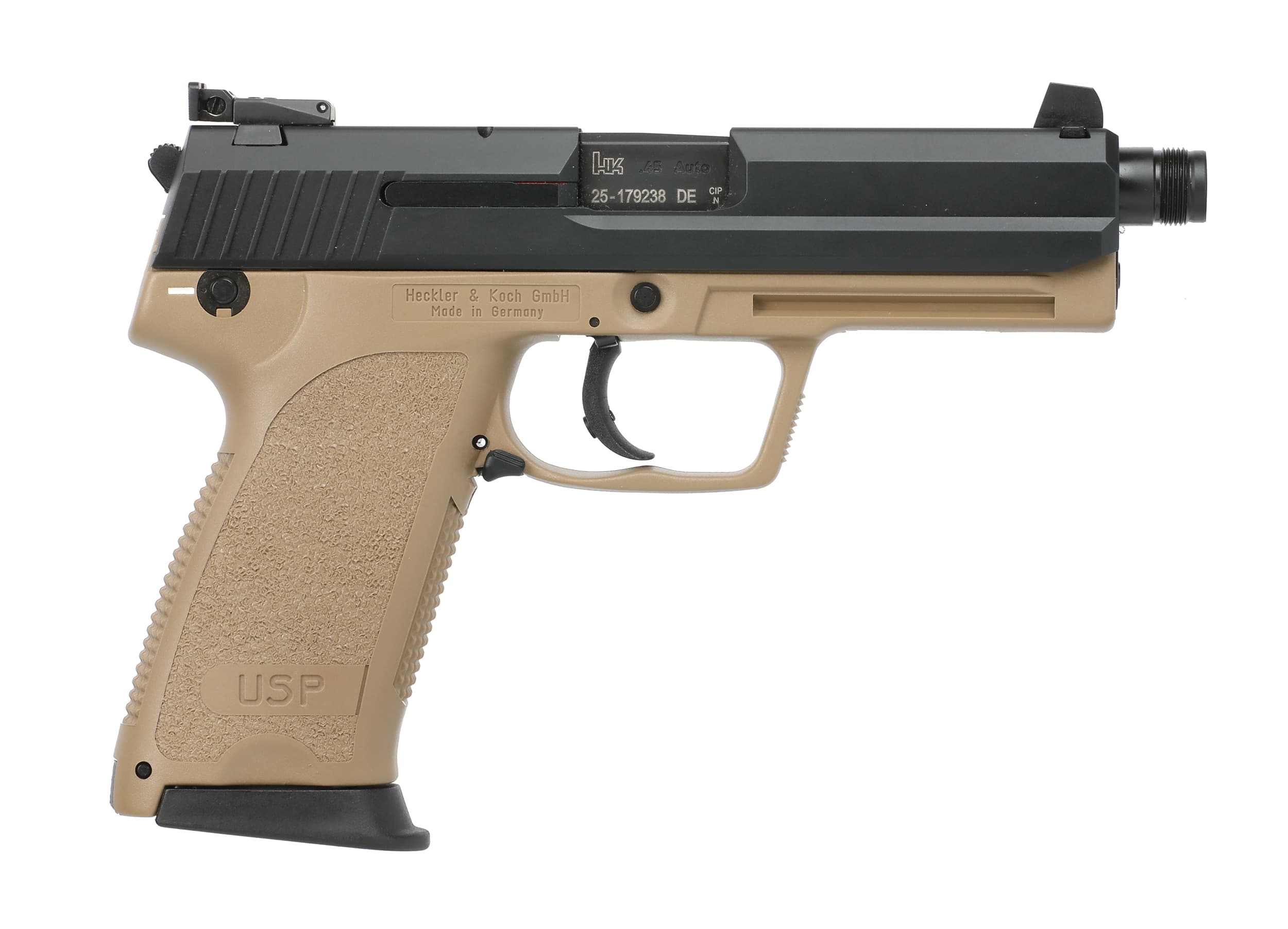 Heckler & Koch USP Tactical V1 45 ACP 5.09in Barrel 12rd Black Finish