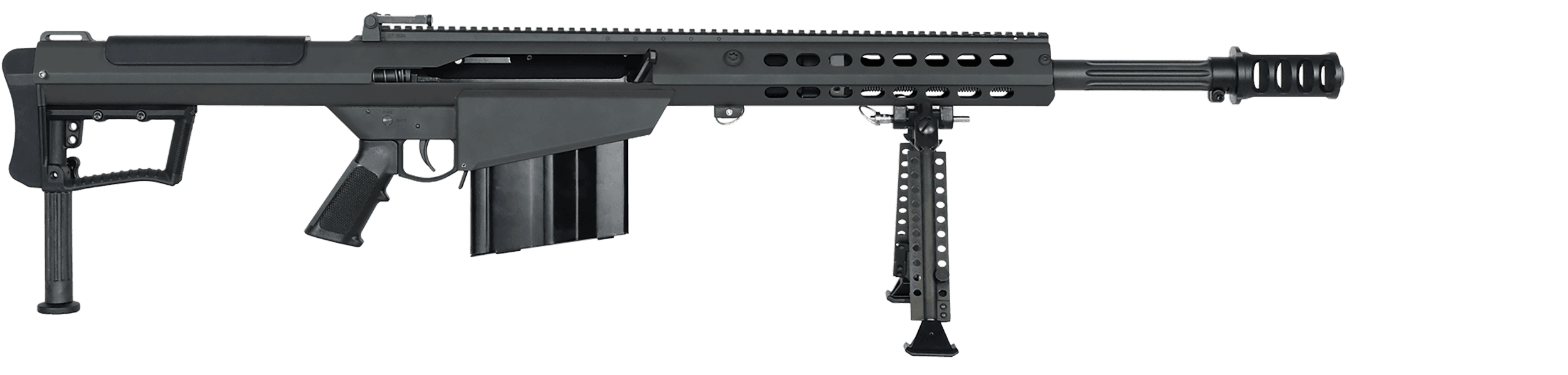 Barrett M107a1 50 BMG 20 in 10 Rounds Chrome Lined Fluted Barrel Bluedean Anodized Aluminum