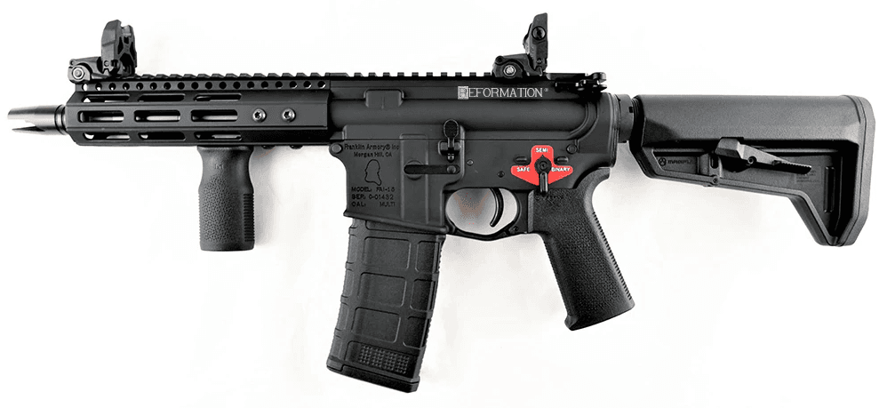 Franklin Armory REFORMATION BFSIII Equipped RS7 GCA SBS (NON-NFA) - Black | 5.56NATO | 7.5" Barrel | Installed BSFIII Trigger