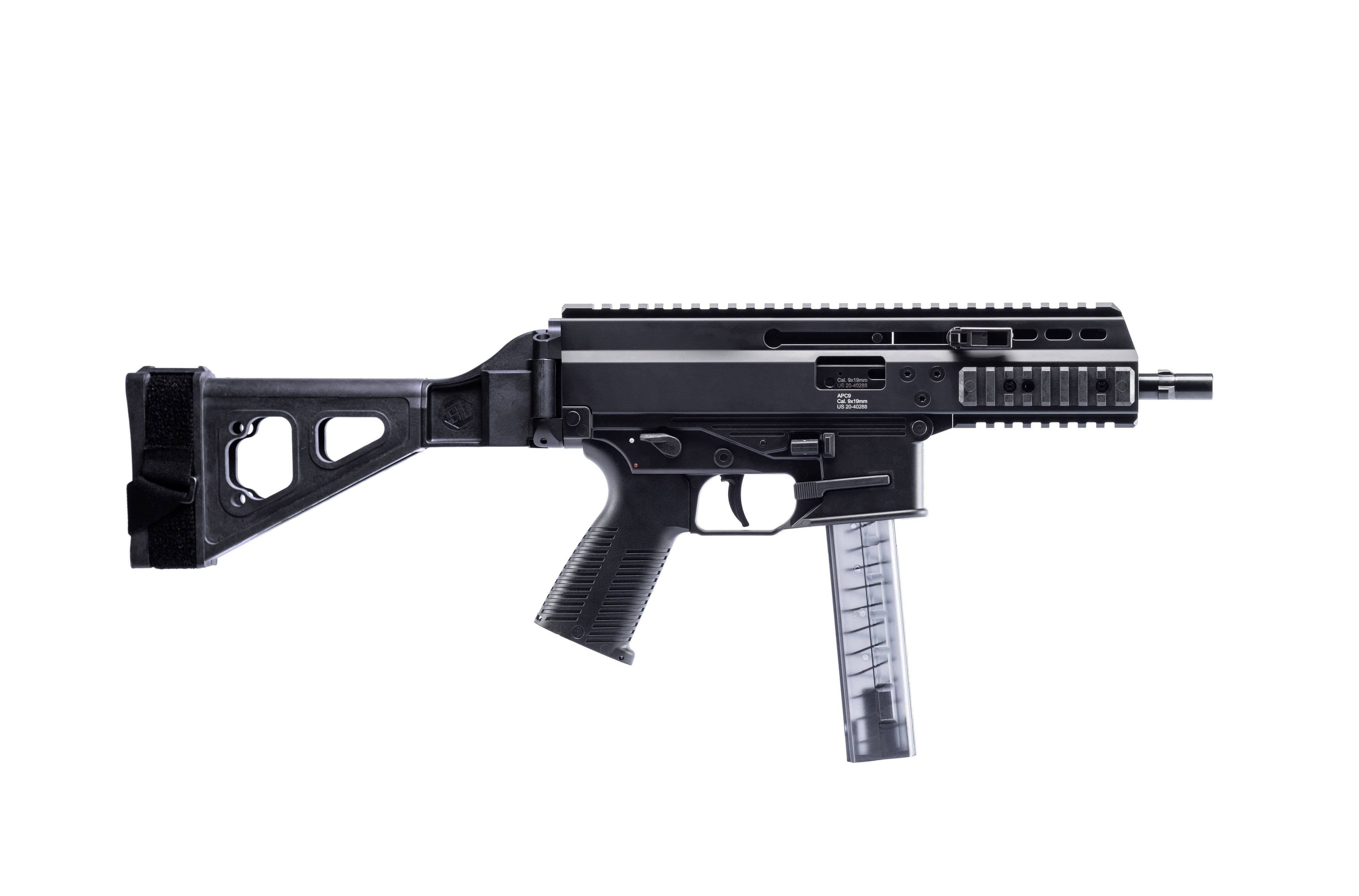 B&T APC9 Pro 9mm Luger 7in Barrel 33rd Capacity Black Finish