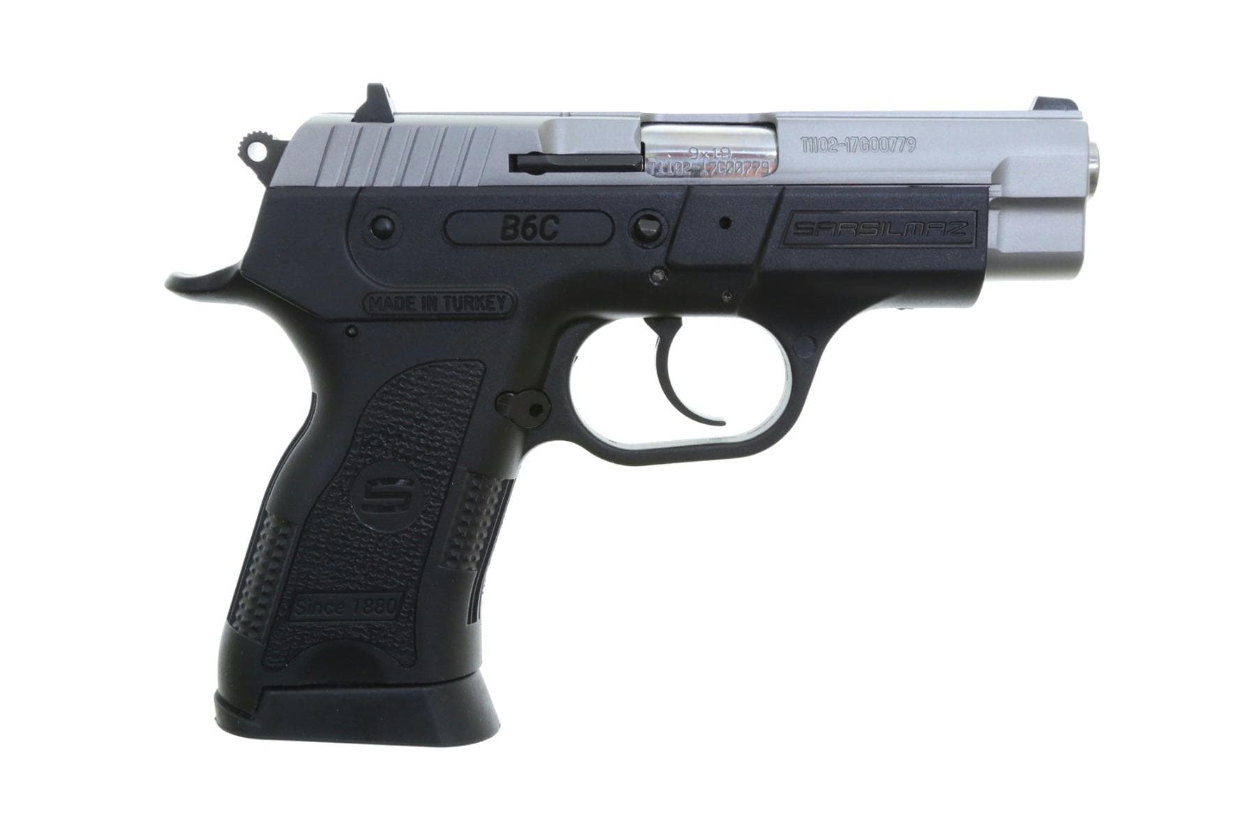 SAR USA B6C Compact 9mm Pistol 3.8" Barrel - Stainless | 13rd