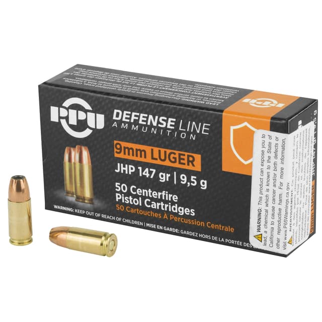 Prvi Partisan PPD92 9mm Luger Jacketed Hollow Point 147 Grain 50 Rounds