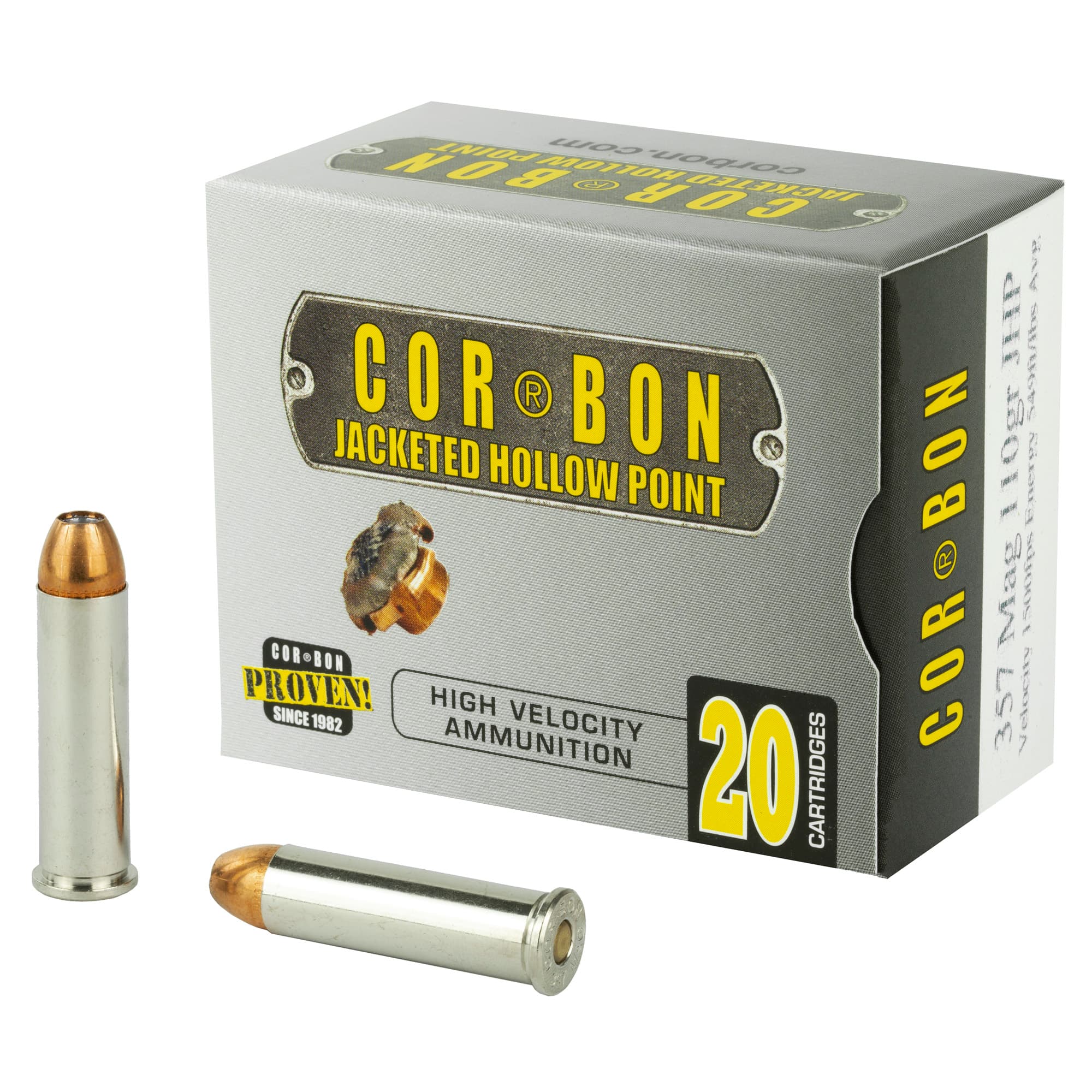 Corbon Self-Defense JHP Handgun Ammunition .357 Mag 110 gr JHP 1500 fps 20/box