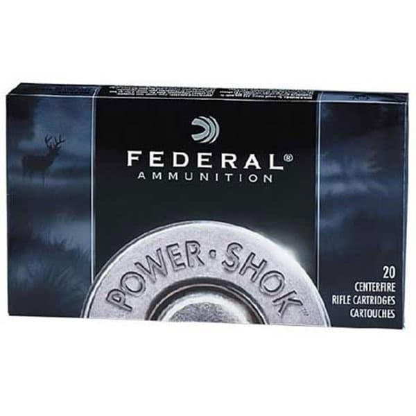 Federal Power-Shok 270 Winchester Jacketed Soft Point 130 Grain 20 Rounds
