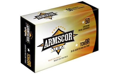 Armscor Handgun Ammunition 22TCM9R 39 gr JHP 2000 fps 50/ct