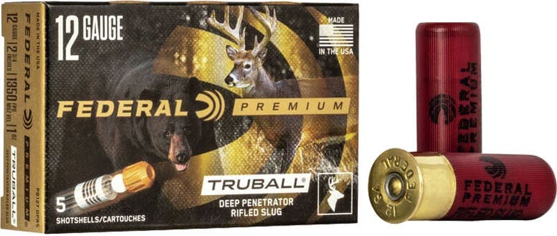 Federal Premium Vital-Shok 12 Gauge TruBall Deep Penetrator Slug 1 Ounce 5 Rounds