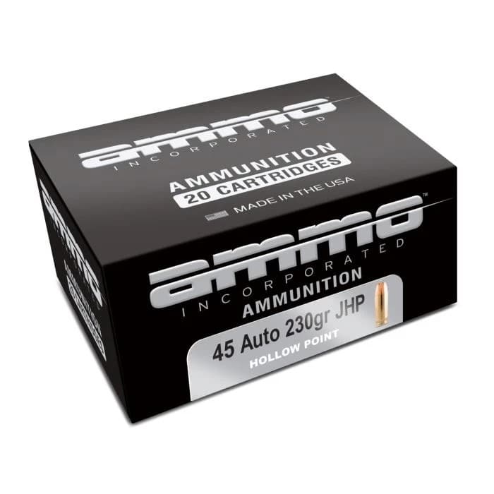 Ammo Inc Signature Defense .45 ACP Handgun Ammo - 230 Grain | JHP | 20rd Box