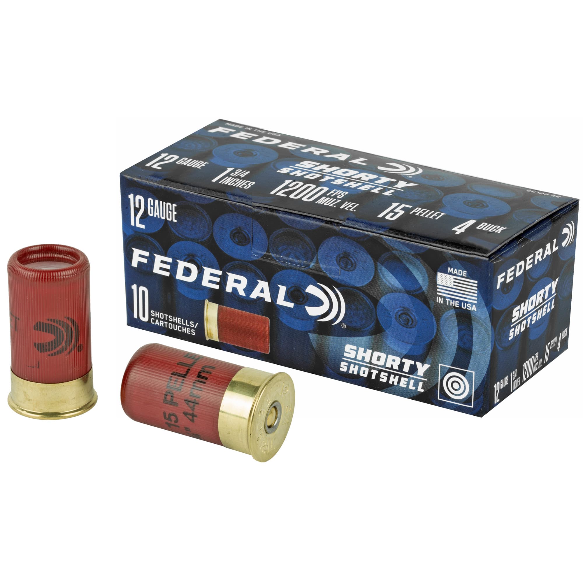 Federal, Shorty Load, 12 Gauge, Buckshot, 15/16 oz, 10 Rounds