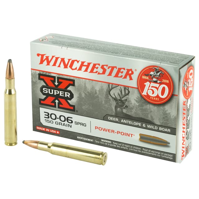 Winchester Super-X Rifle Ammo 30-06 Springfield 150 gr. Power-Point 20 rd.