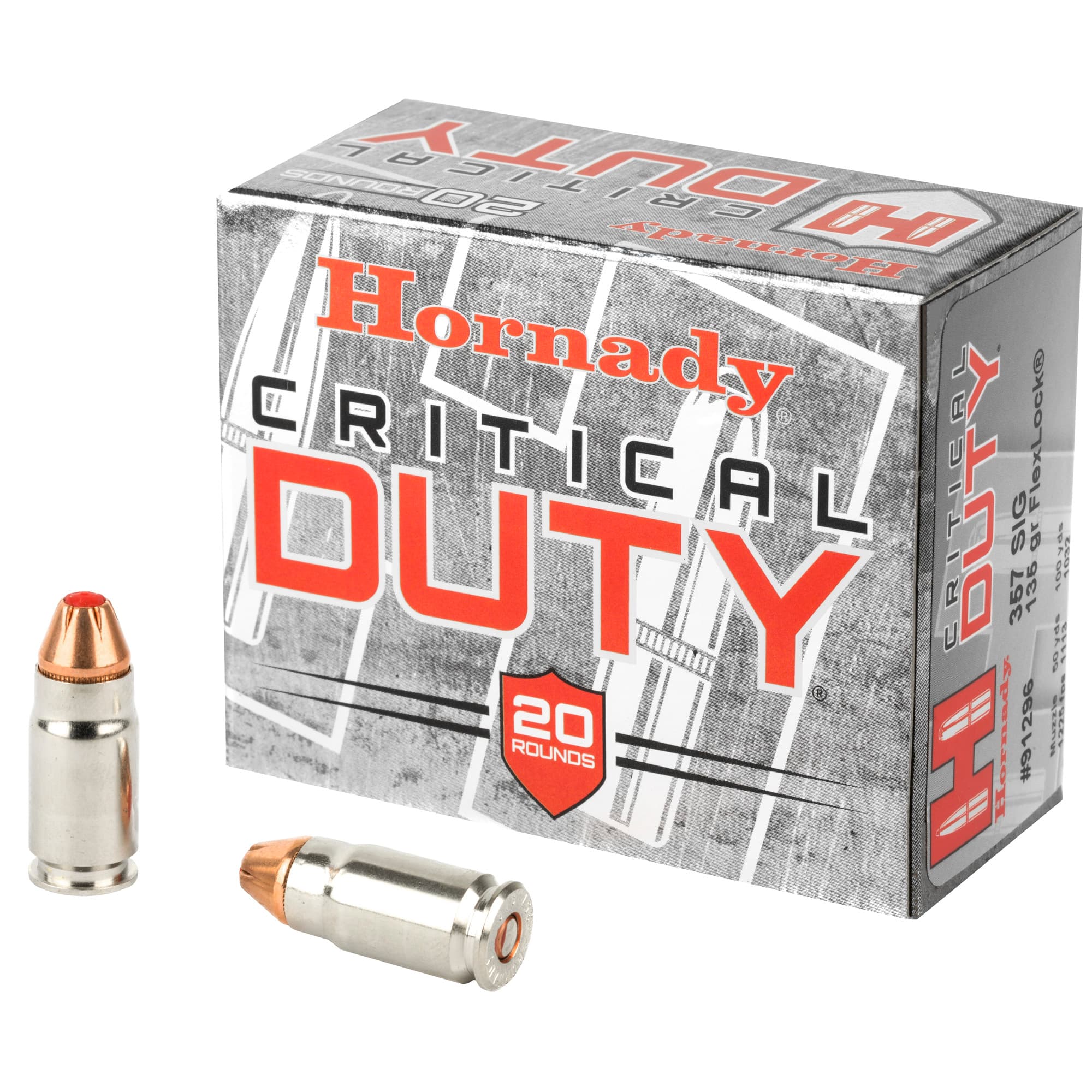 Hornady Critical Duty Handgun Ammo 357 Sig 135 gr. Flexlock 25 rd.