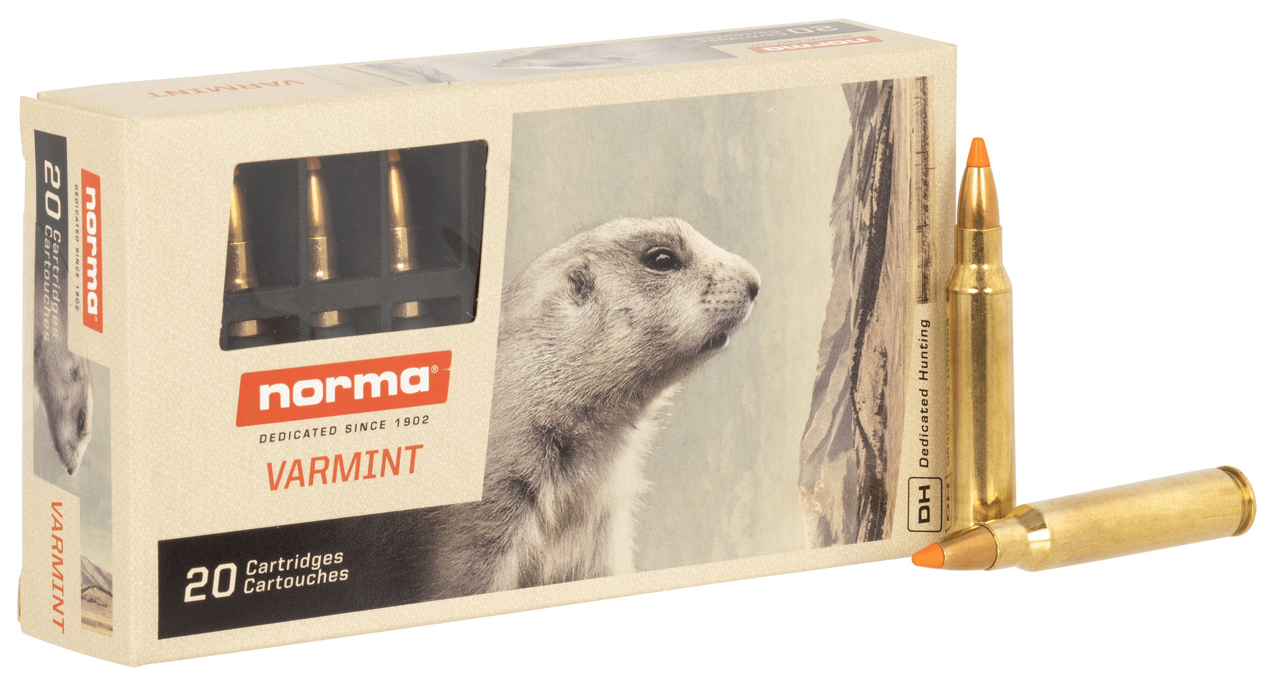Norma Ammunition 20157352 Dedicated Hunting Varmint 223Rem 55gr Polymer Tip 20 Rounds