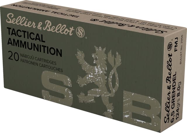 Sellier & Bellot SB 6.5 Grendel Full Metal Jacket 124 Grain 20 Rounds