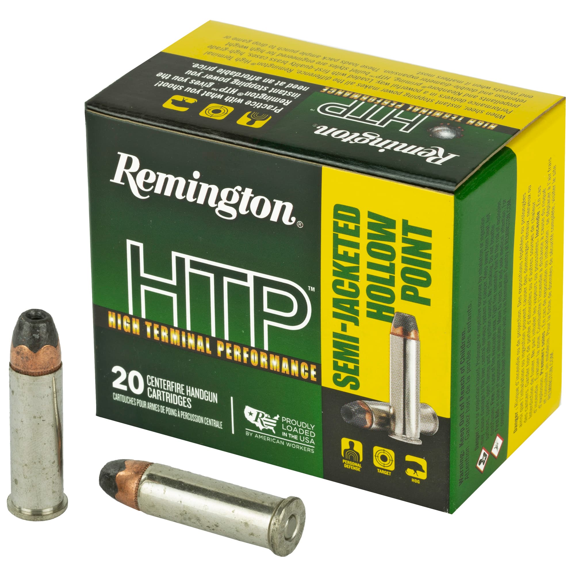 Remington HTP Handgun Ammo 38 Special 125 Grain SJHP 20 Rounds