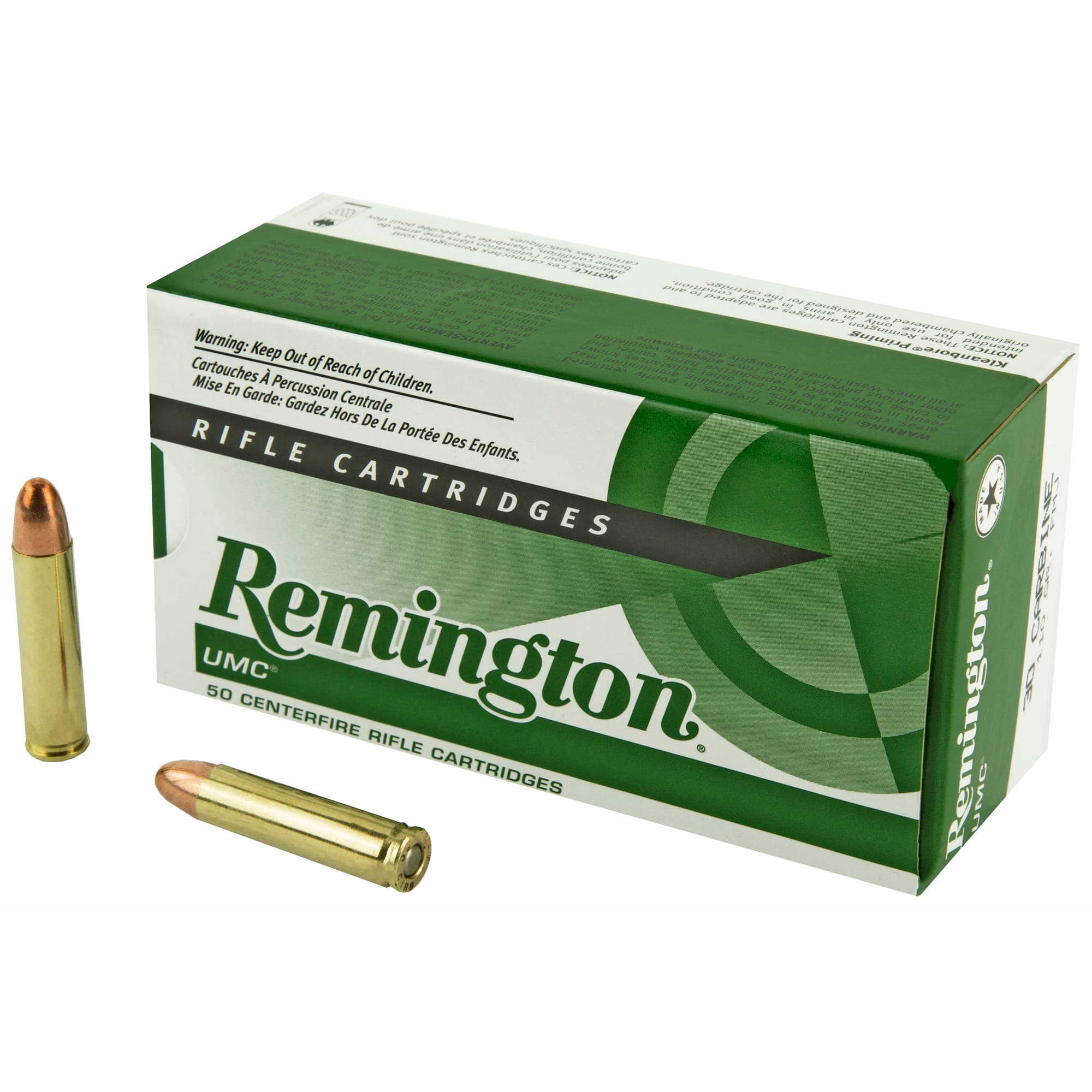 Remington UMC 30 Carbine Full Metal Jacket 110 Grain 50 Rounds