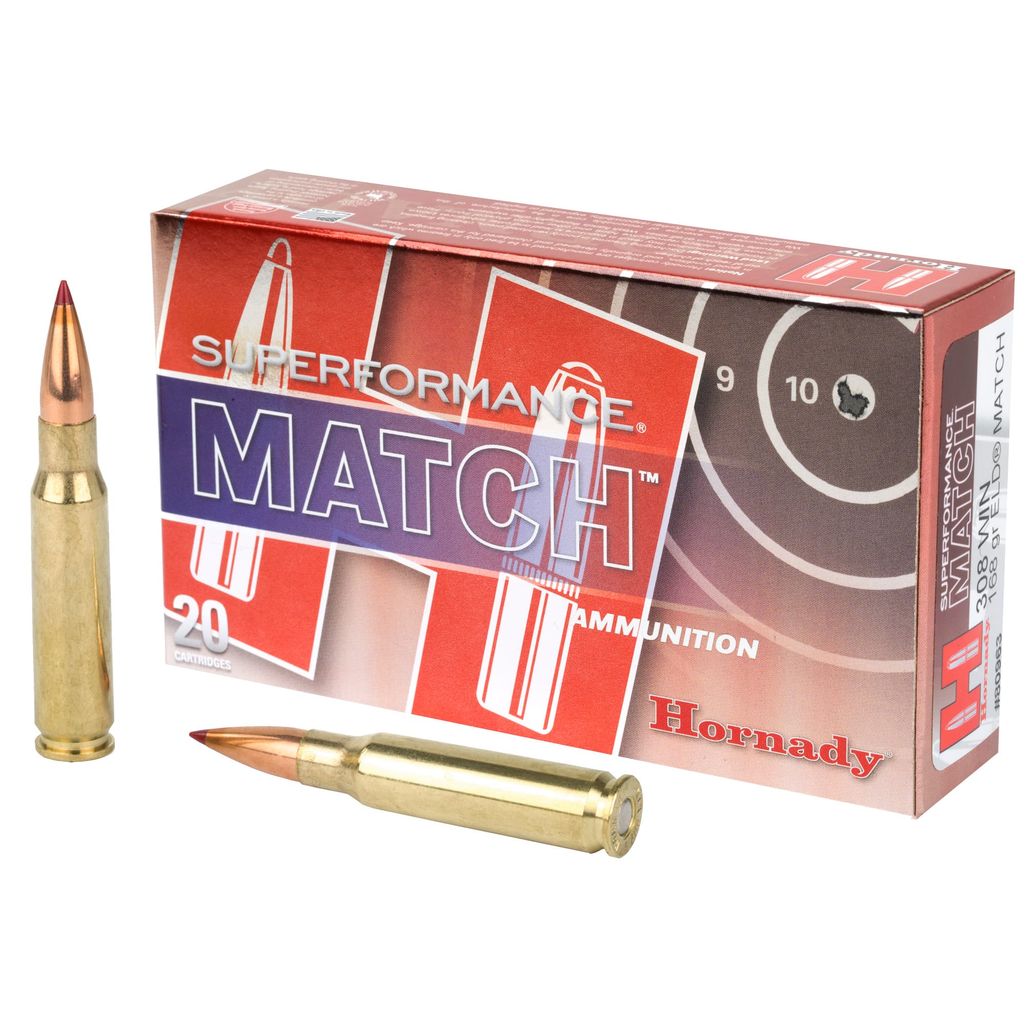 Hornady Superformance Match Rifle Ammo 308 Win. 168 gr. ELD Match 20 rd.